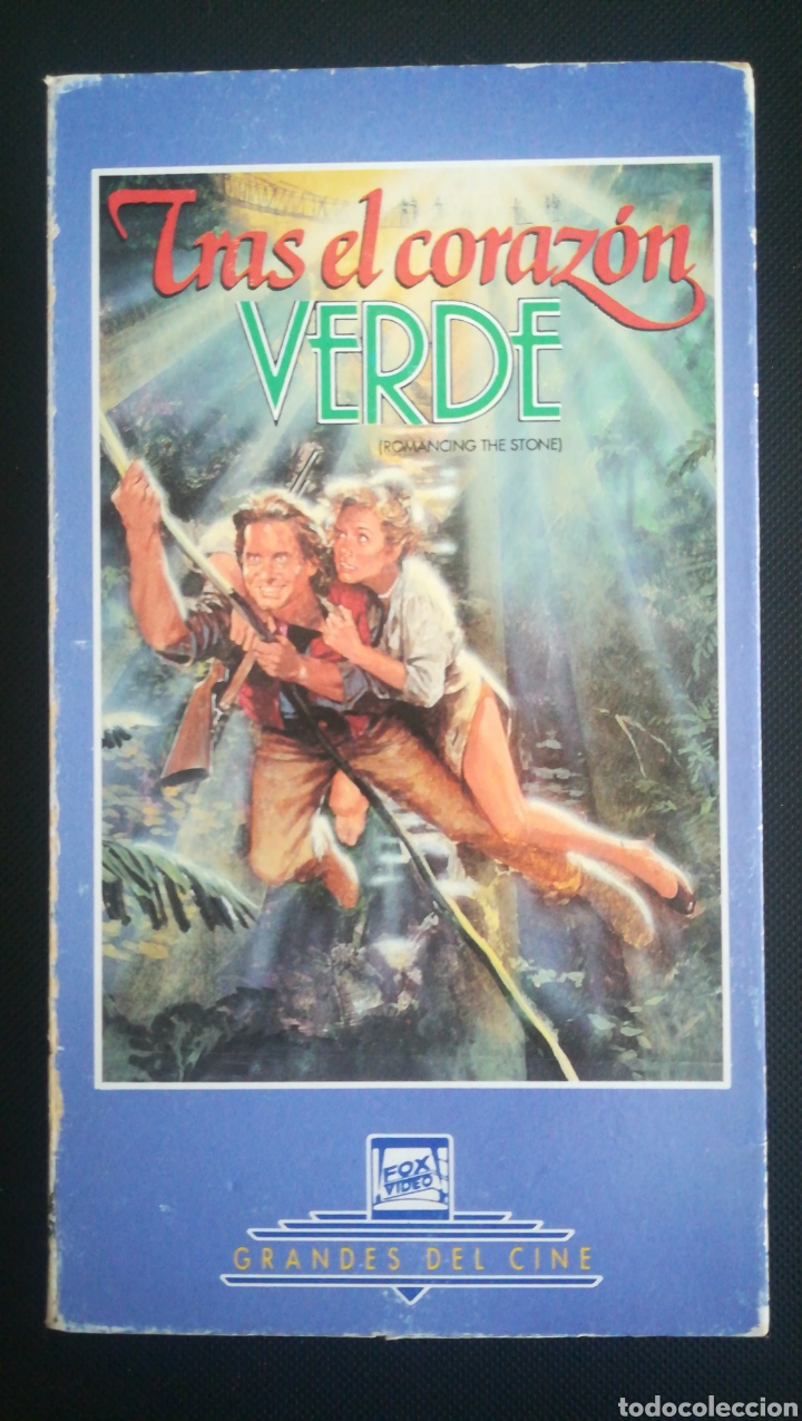 Kino: TRAS EL CORAZ&Oacute;N VERDE Y LA JOYA DEL NILO. PACK DOBLE VHS. CAR&Aacute;TULA CART&Oacute;N.