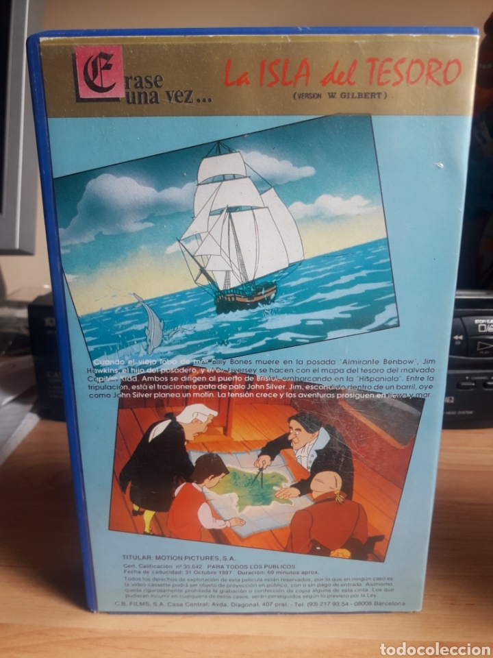 Cine: La Isla del Tesoro vhs 1987 - Foto 2