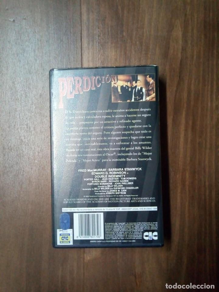 Cine: PERDICI&Oacute;N - VHS - Billy Wilder - Foto 2