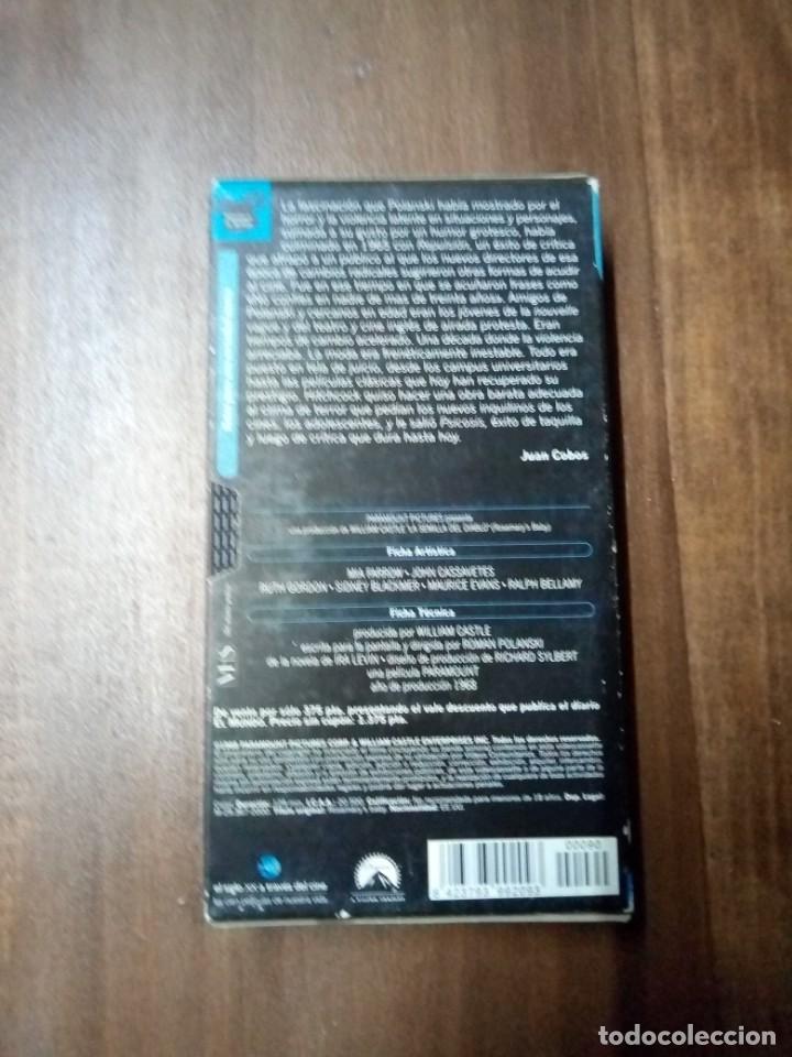 Cine: LA SEMILLA DEL DIABLO - VHS - Foto 2