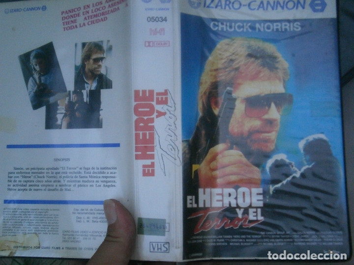Cine: EL HEROE Y EL TERROR VHS CAJA GRANDE&iexcl;