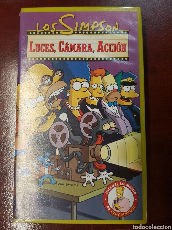Cine: Luces, c&aacute;mara, acci&oacute;n Los Simpsons vhs