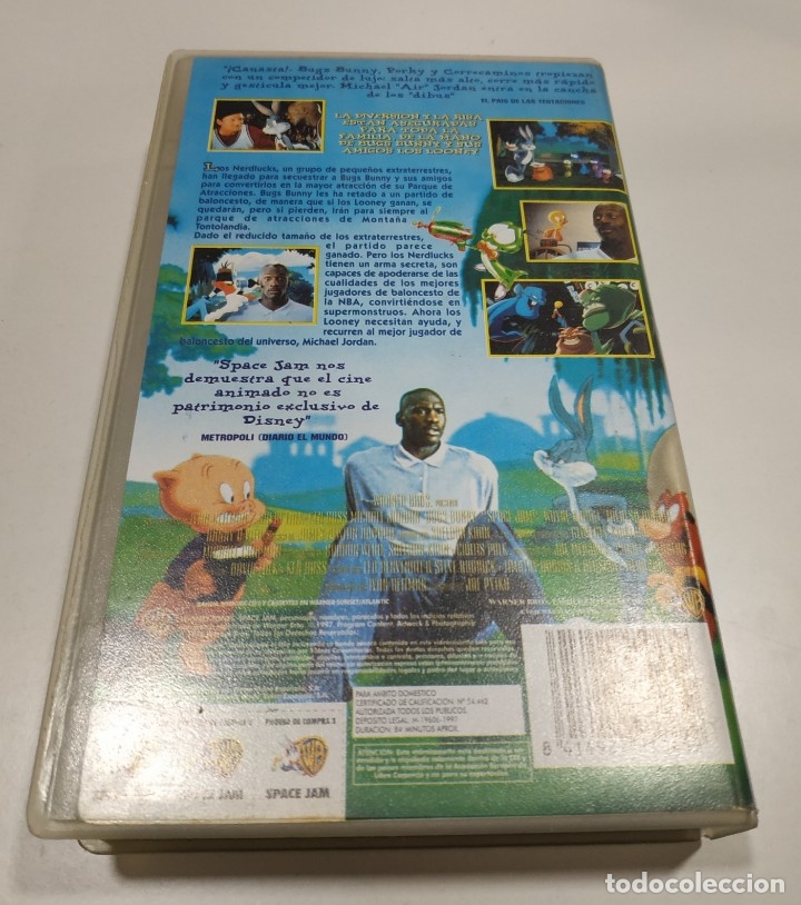 Cine: PELICULA VHS SPACE JAM - Foto 2