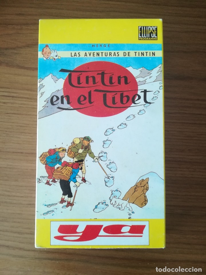 Cine: LAS AVENTURAS DE TINTIN -TINTIN EN EL TIBET. PERIODICO YA. VHS COLECCIONISTAS