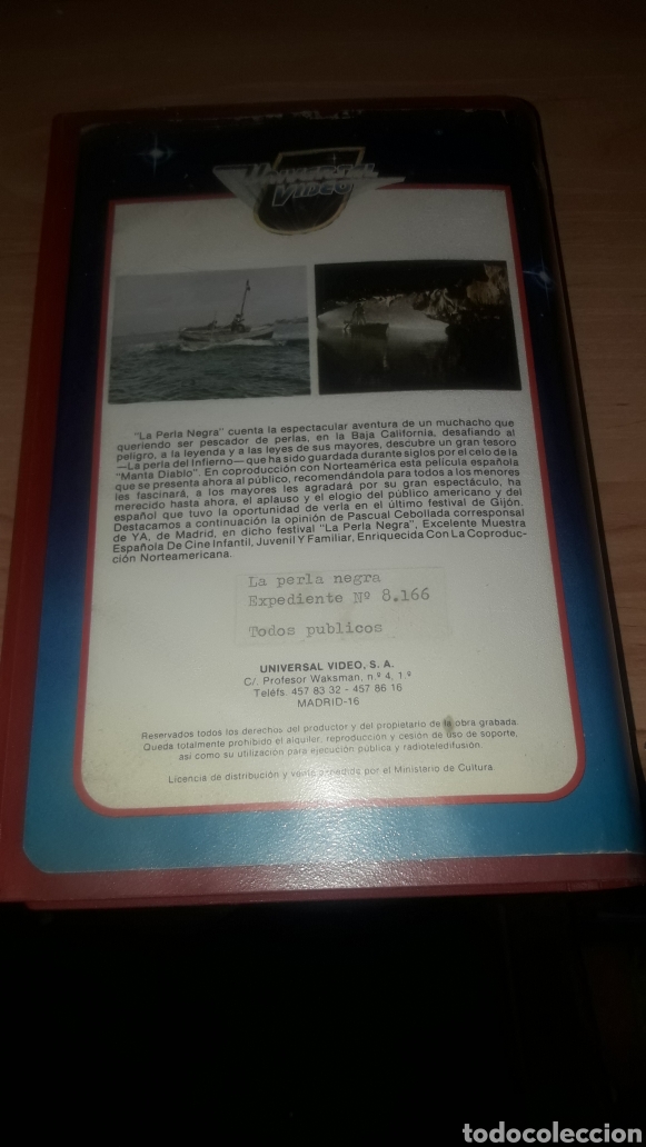 Cine: La Perla Negra Vhs - Foto 2