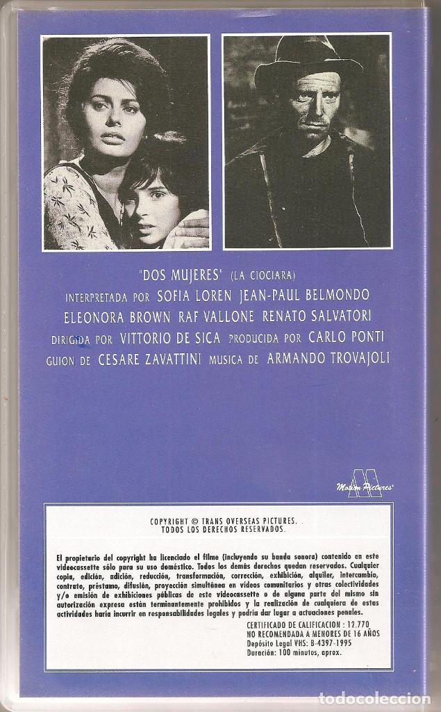Cine: DOS MUJERES. SOFIA LOREN. VHS - Foto 2