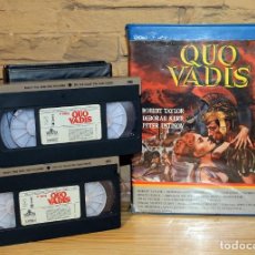 Cine: QUO VADIS - ESTUCHE GRANDE EDICION PARA VIDEOCLUB - DOBLE VHS - ROBERT TAYLOR. Lote 188568470