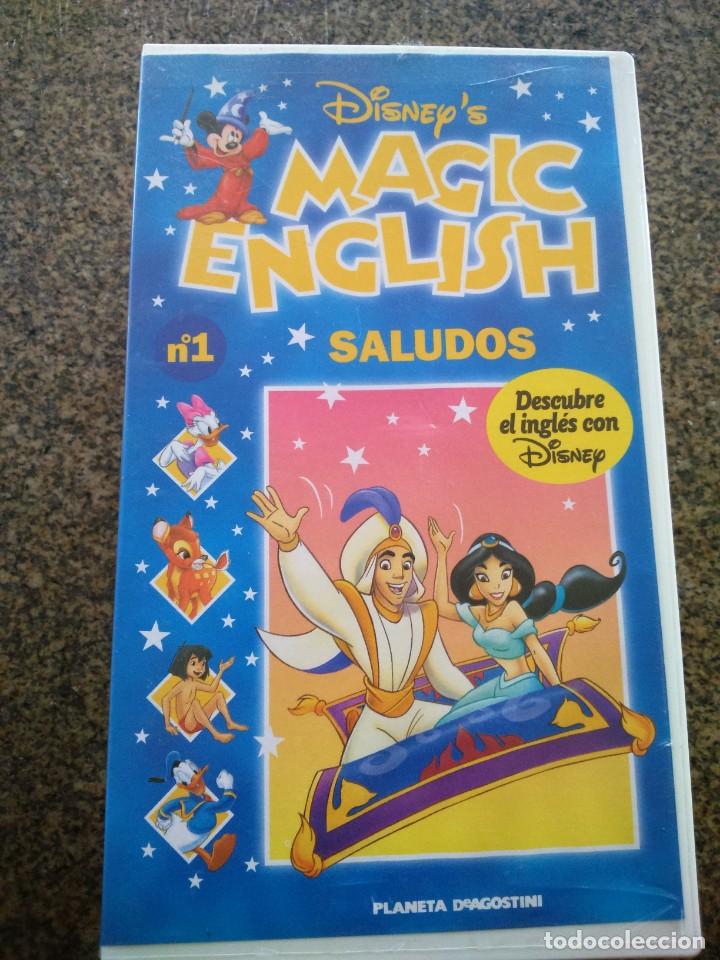 Kino: VHS -- MAGIC ENGLISH N&ordm; 1 -- SALUDOS -- DISNEY --