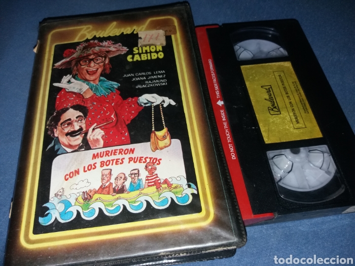 Cine: Murieron con los botes puestos- vhs- simon cabido- rareza