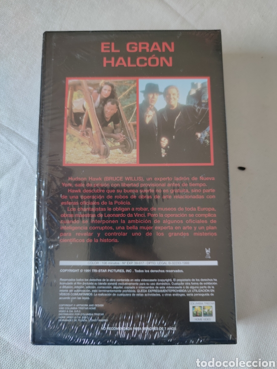 Cine: El gran halc&oacute;n Bruce Willis VHS - Foto 2