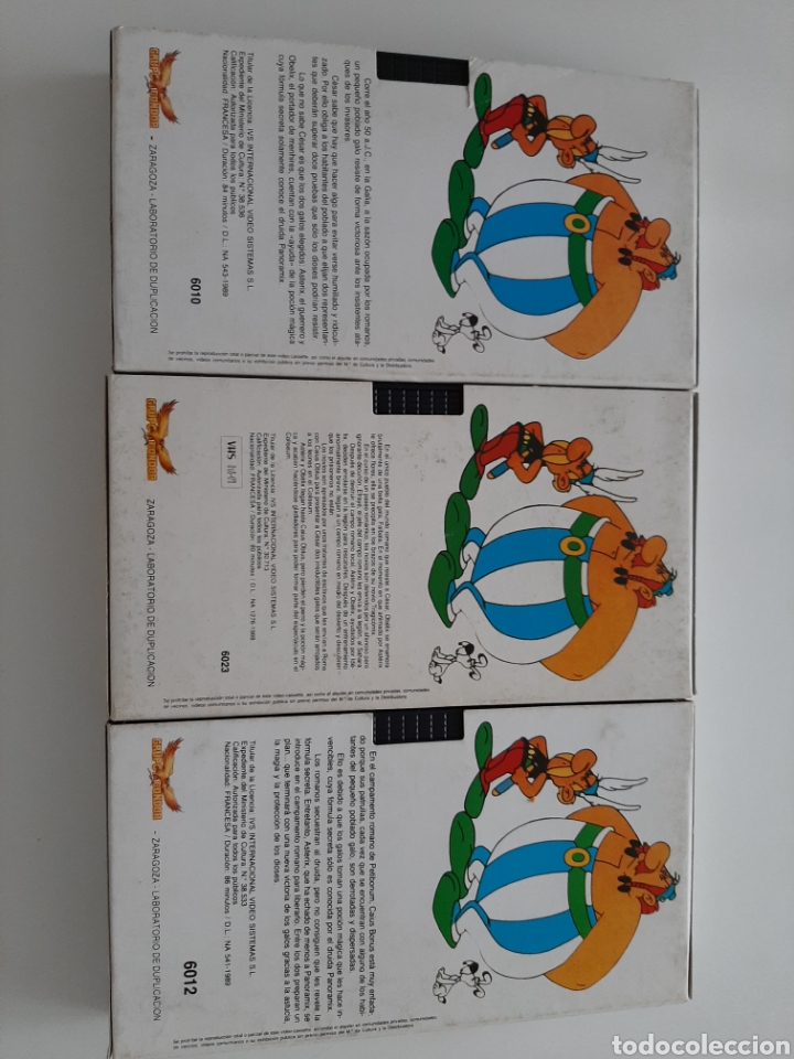 Cine: 3 PELICULAS VHS ASTERIX - Foto 2