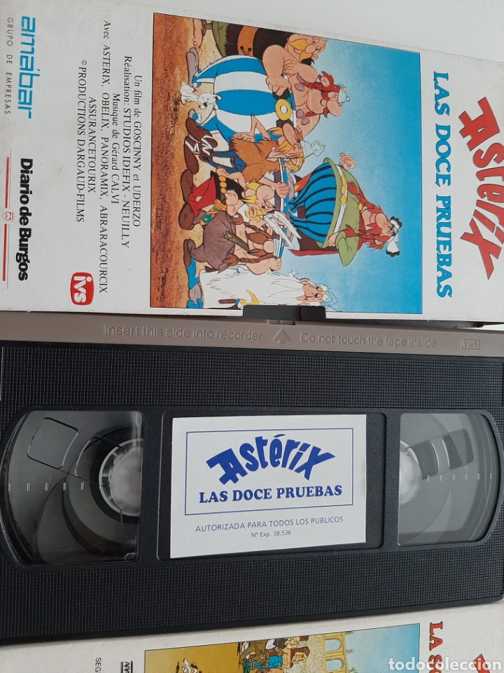 Cine: 3 PELICULAS VHS ASTERIX - Foto 5