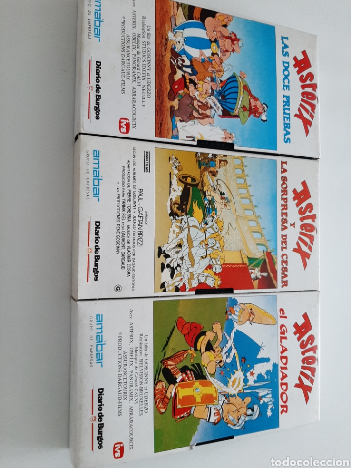 Cine: 3 PELICULAS VHS ASTERIX - Foto 1