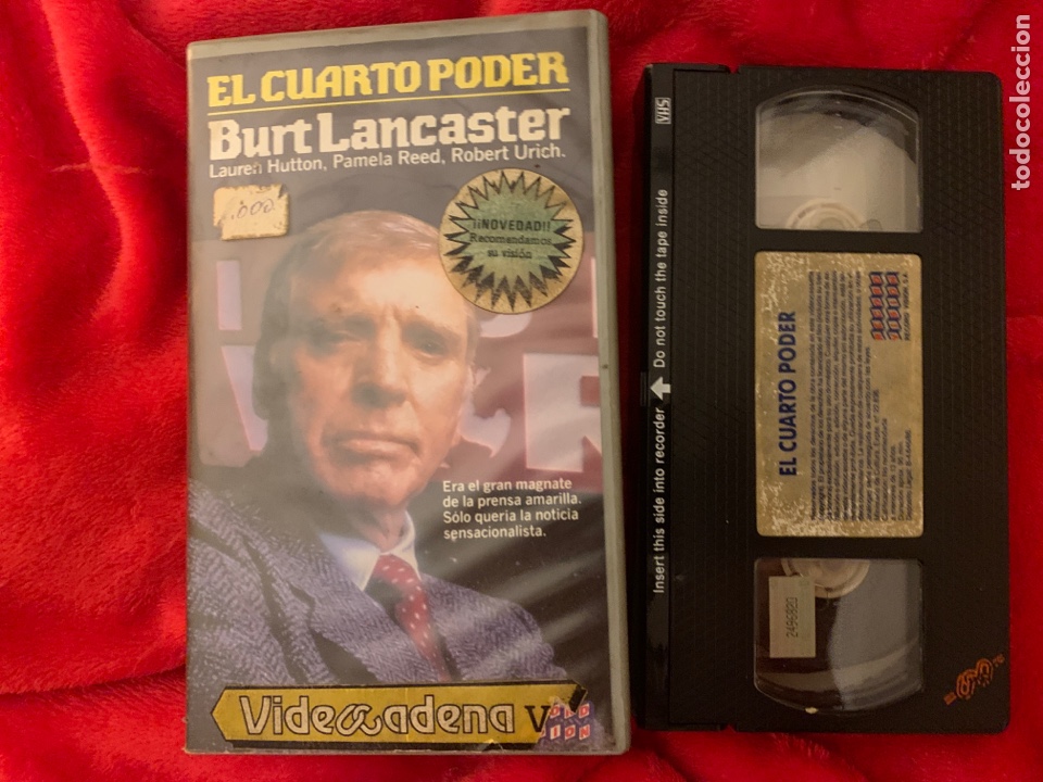 Cine: El cuarto poder de Burtt Lancaster pel&iacute;culas Vhs - Foto 1