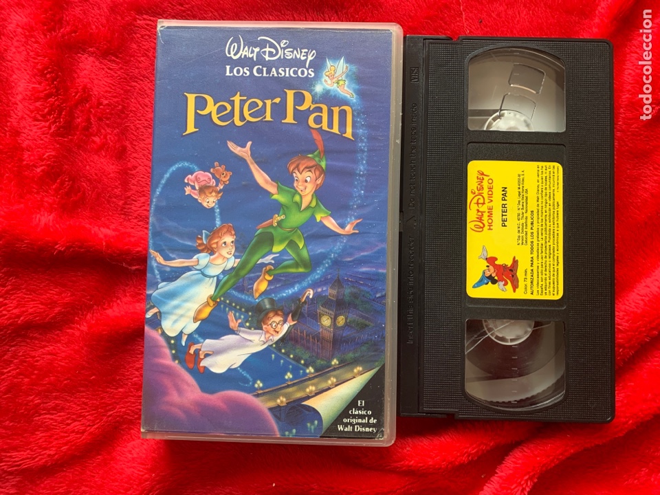Cine: Peter pan los cl&aacute;sicos de Disney pel&iacute;cula Vhs