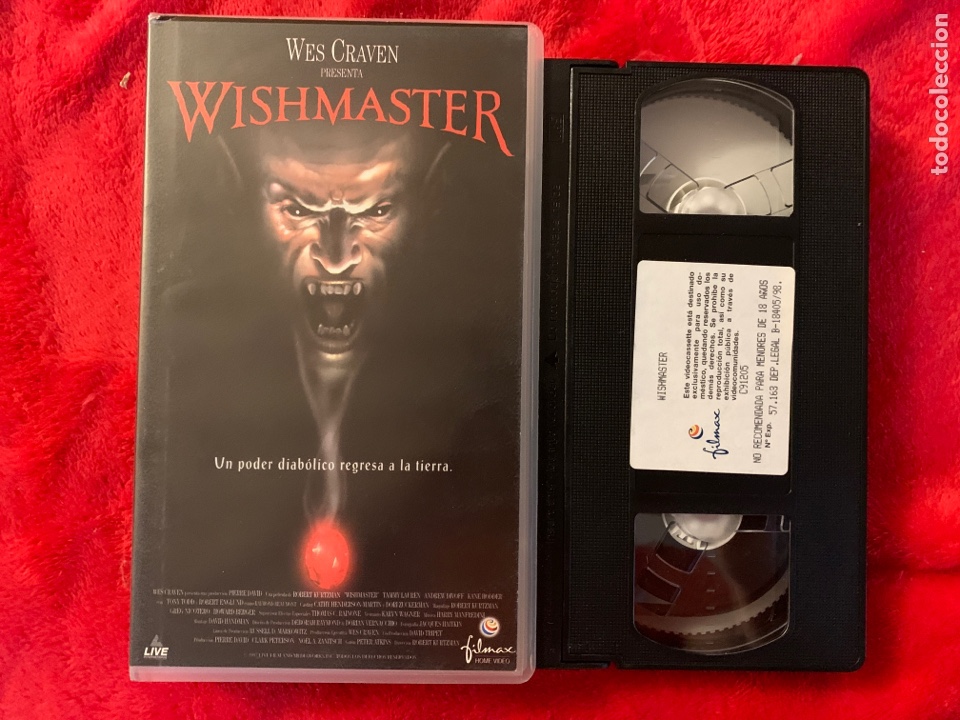 Wishmaster pel&iacute;culas VHS