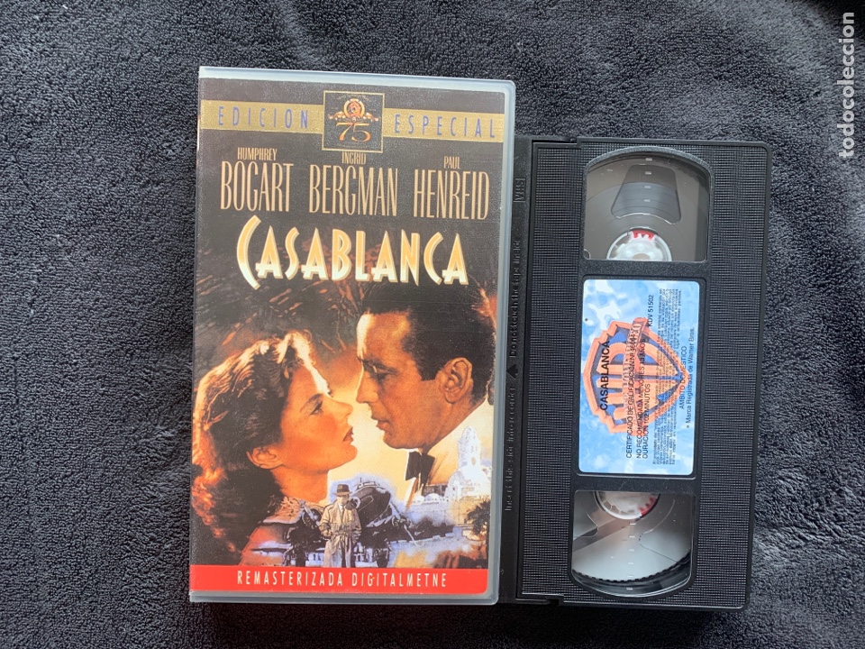 Cinema: Casa Blanca edici&oacute;n especial pel&iacute;cula VHS
