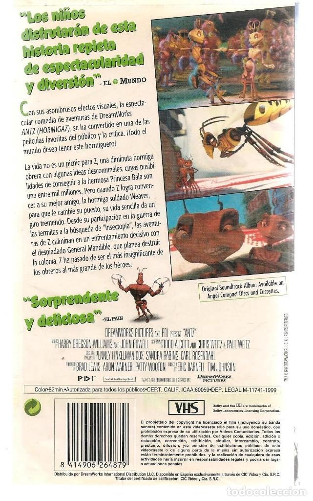 Cine: VHS. ANTZ (HORMIGAZ). (ST/DS4) - Foto 2
