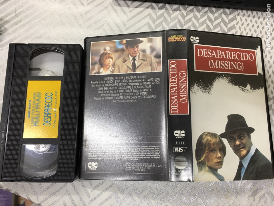 Cine: VHS DESAPARECIDO (MISSING) - Foto 1