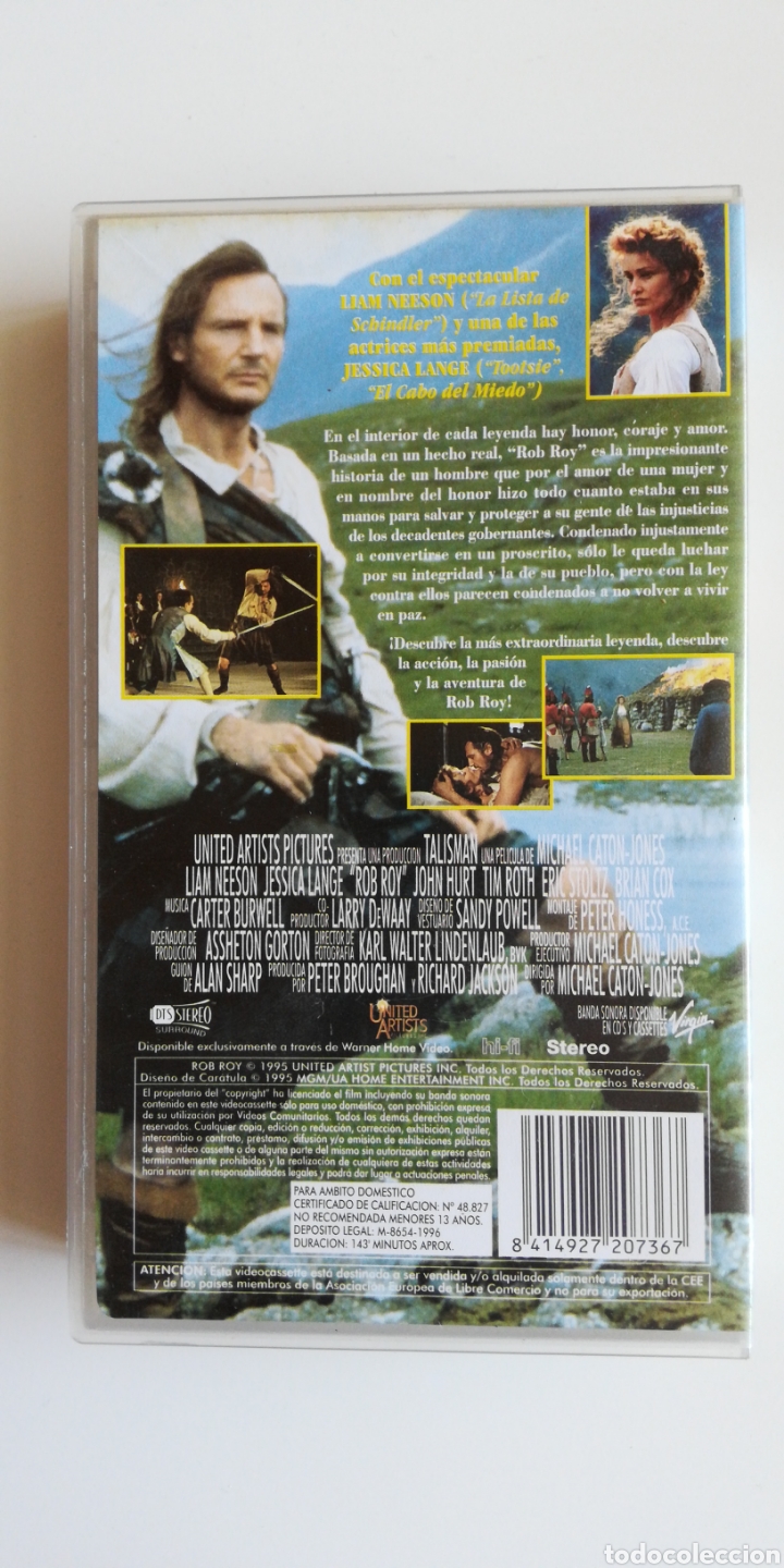 Cine: VHS - Rob Roy - Foto 2