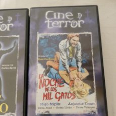 Cine: VHS - TERROR - LA NOCHE DE LOS MIL GATOS - RENÉ CARDONA. Lote 205742026