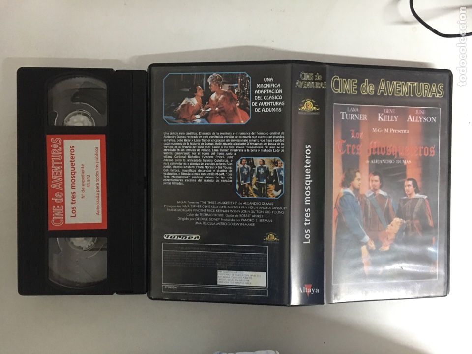 Cine: VHS - LOS TRES MOSQUETEROS - Foto 1