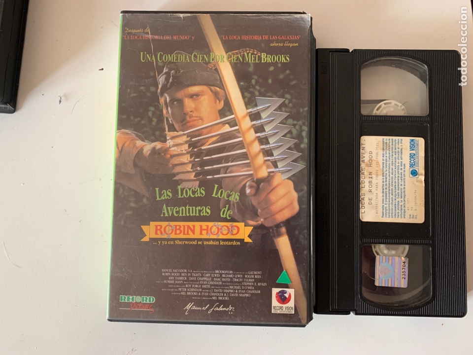 Cine: Las locas aventuras de Robin Hood pel&iacute;cula VHS caja grande