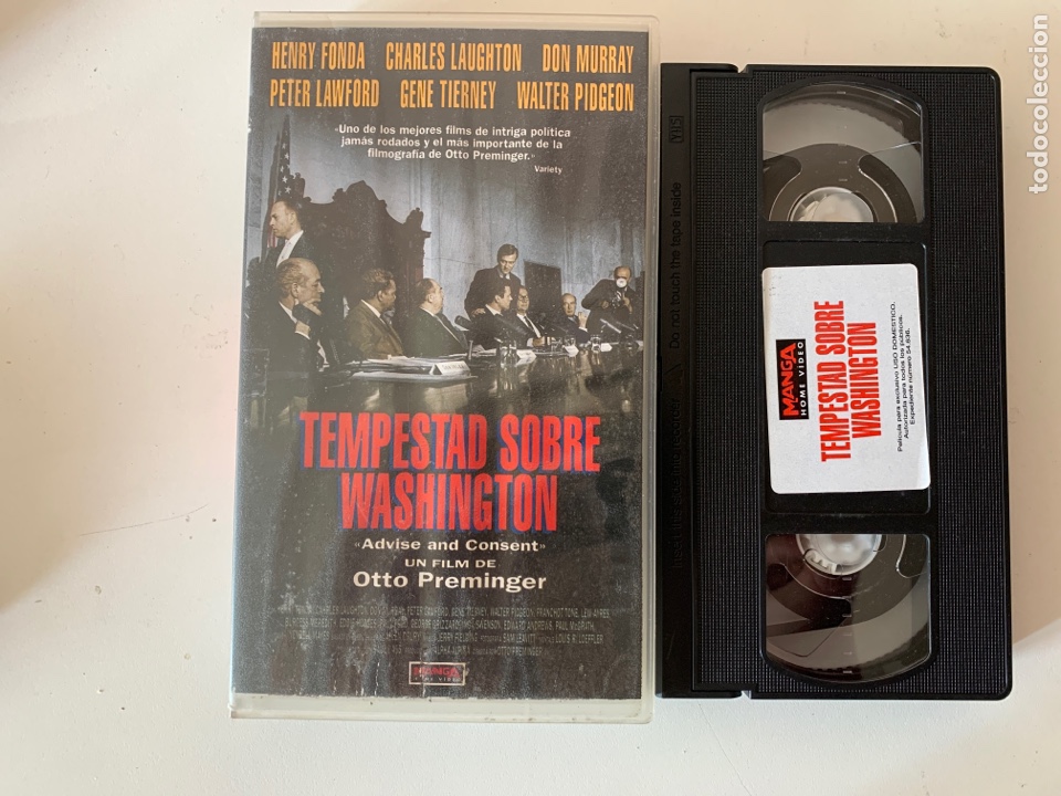 Kino: Tempestad sobre Washington pel&iacute;cula VHS
