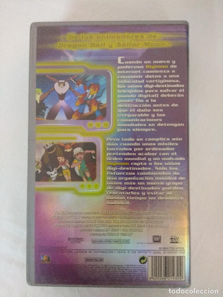 Cine: VHS/DIGIMON MONSTERS/LA PELICULA. - Foto 2