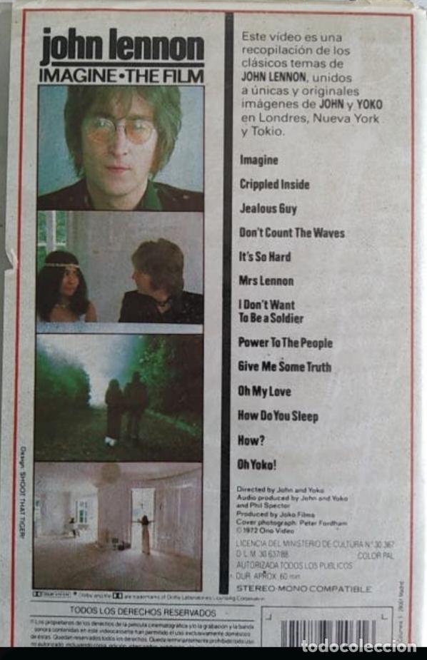 Cine: Vhs John Lennon. Imagine. - Foto 3
