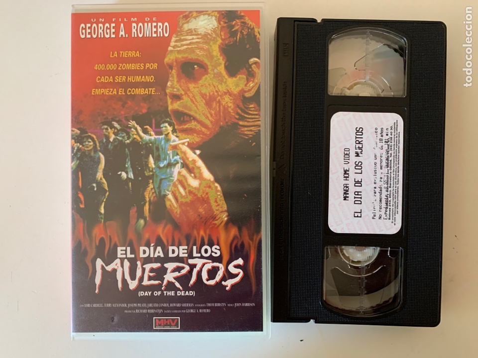 Cine: El d&iacute;a de los muertos VHS pel&iacute;cula manga