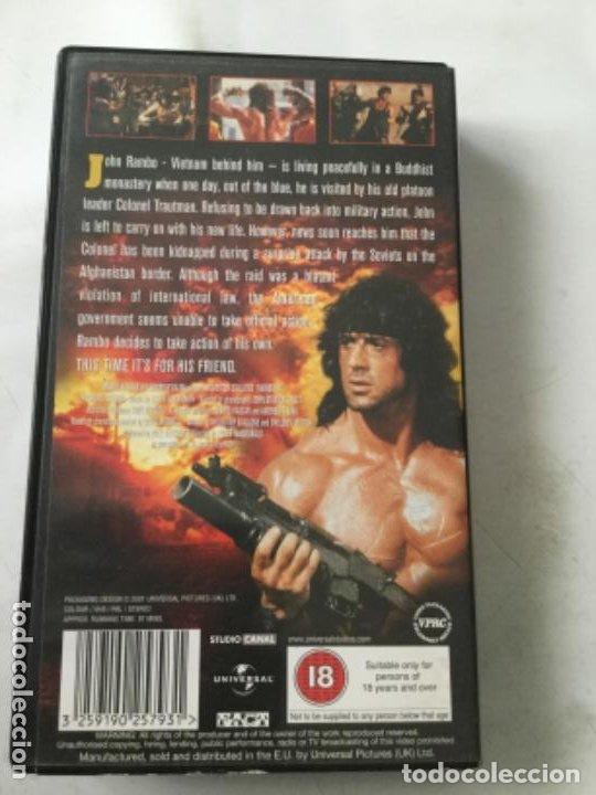 Cine: VHS - rambo III - en ingl&eacute;s - Foto 2
