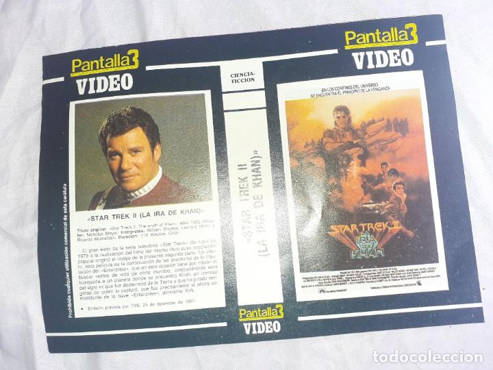 Cine: Antigua car&aacute;tula star trek II la gira de khan de revista pantalla 3 video a&ntilde;o 1987