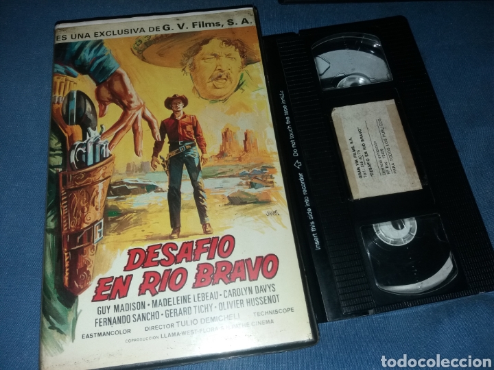 Cine: Desafio en rio bravo- vhs- tulio demicheli- spaghetti western