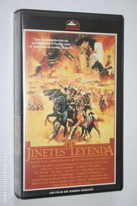 Cine: JINETES DE LEYENDA (Peter Phelps, Nick Waters, John Larking, John Heywood) * VHS CINE GUERRA MUNDIAL