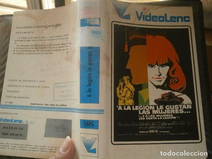 Cine: A LA LEGION LE GUSTAN LAS MUJERES-VHS CAJA GRANDE