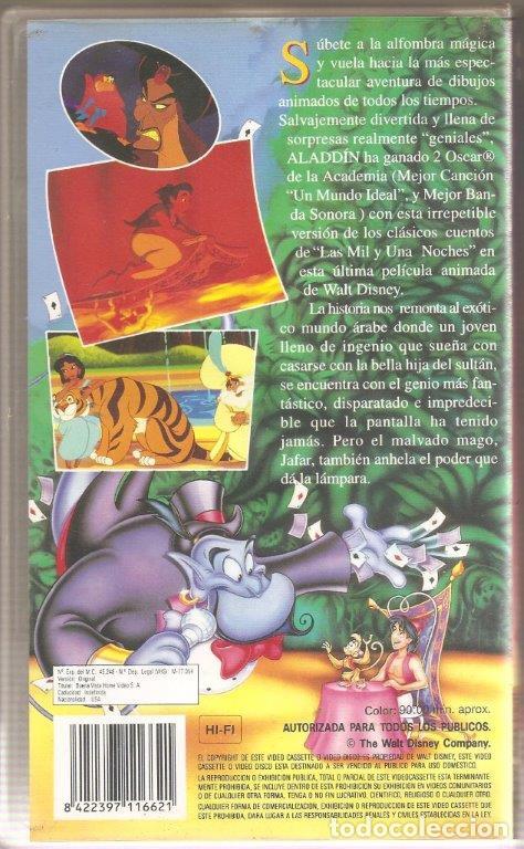 Cine: ALADDIN. DISNEY. VHS - Foto 2