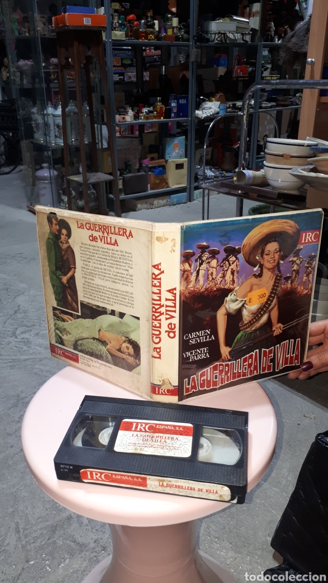 Cine: VHS LA GUERRILLERA DE VILLA CARMEN SEVILLA CARATULA DOBLE