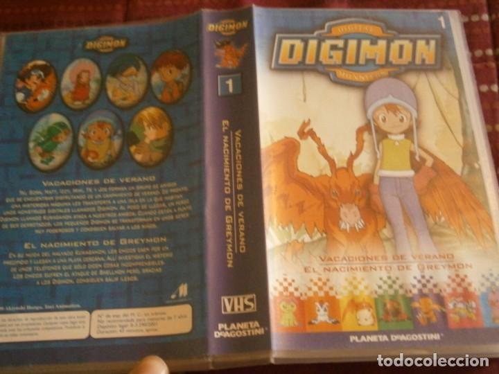 Cine: PELICULA VHS, DIGIMON, VACACIONES DE VERANO / EL NACIMIENTO DE GREYMON