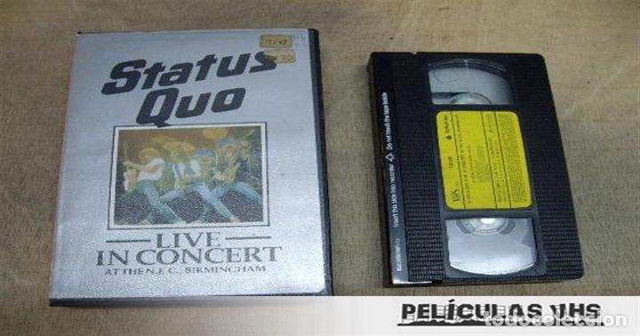 Cinema: Pel&iacute;cula Status QuoLive In Concert en VHS