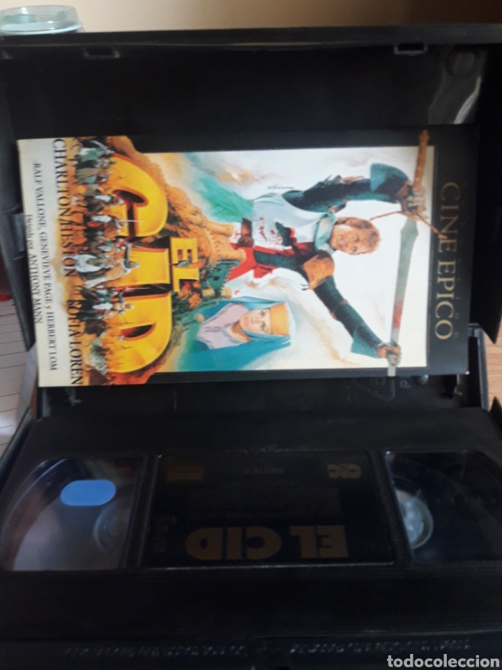 Cine: El cid dos cintas de vhs con librito interior - Foto 2