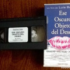 Cine: ESE OSCURO OBJETO DEL DESEO. VHS. . ENVIO CERTIFICADO INCLUIDO.