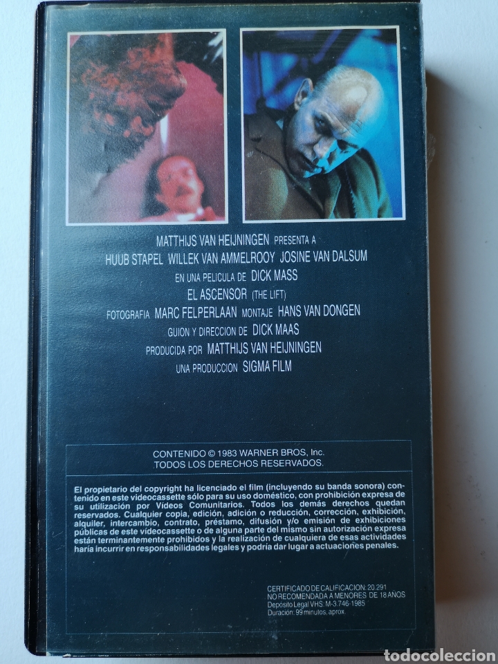 Cine: EL ASCENSOR CINE DE TERROR VHS - Foto 3