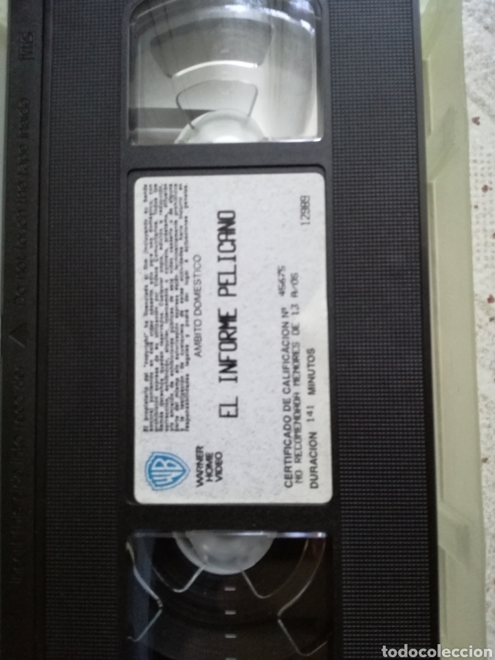 Cine: EL INFORME PELICANO (VHS) - Foto 2