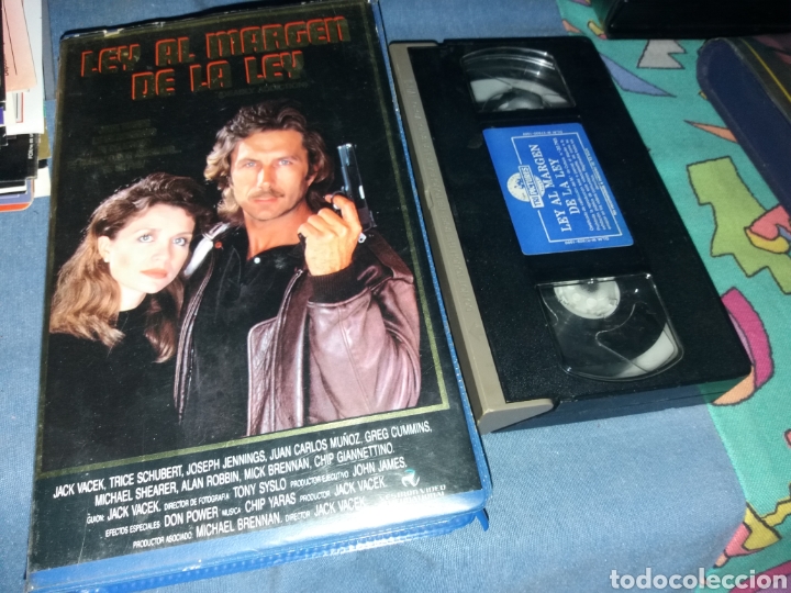 Cine: LEY AL MARGEN DE LA LEY- VHS- 1988- Jack Vacek- descatalogada