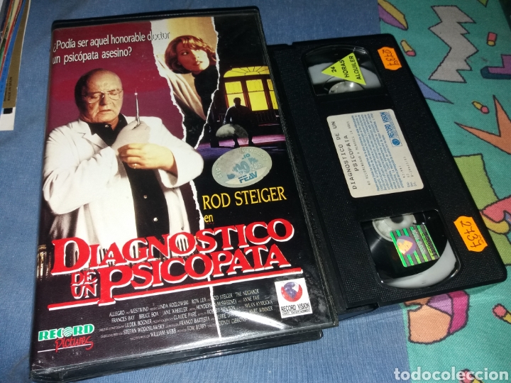 Kino: Diagnostico de un psicopata- vhs- rod steiger - terror