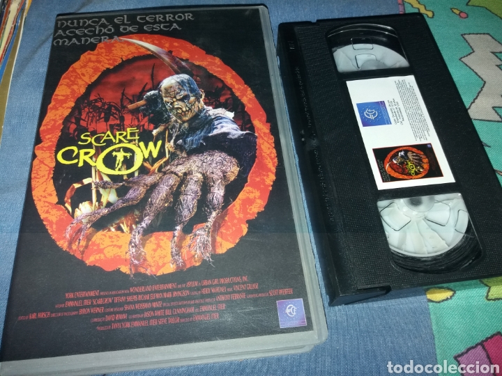 Cine: Scare crow- vhs- caja grande de video club Terror con espantapajaros maligno