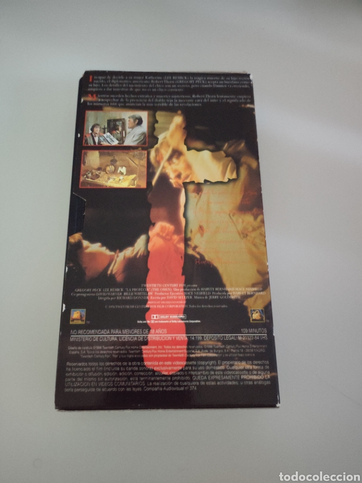 Cine: Cinta VHS La Profec&iacute;a - Foto 3