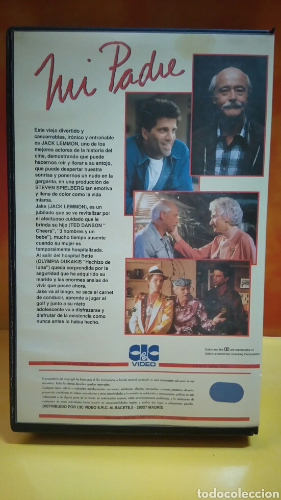 Cine: MI PADRE - Jack Lemmon, Ted Danson - VHS - Foto 4