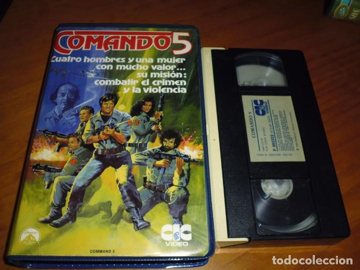 Cine: COMANDO 5 - STEPHEN PARR , WINGS HAUSER - VHS - Foto 1